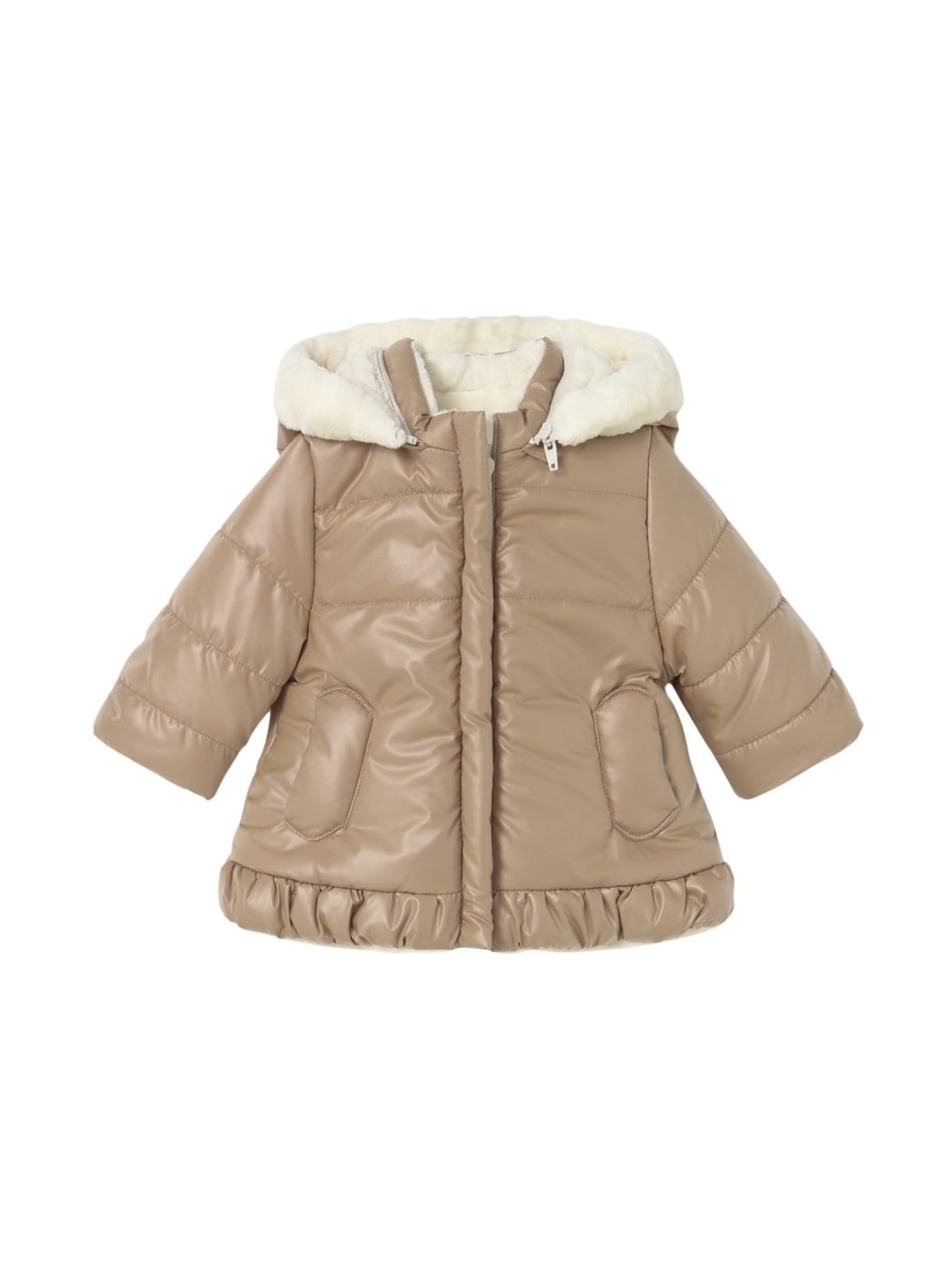 Mayoral Wendbare Jacke für Baby - Mädchen Erdnuss