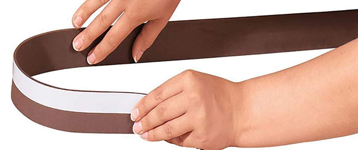 Stick&Seal[R] 35 mm Wide under Door Sweep Weather Stripping Door Bottom Seal Strip (1 Meter)