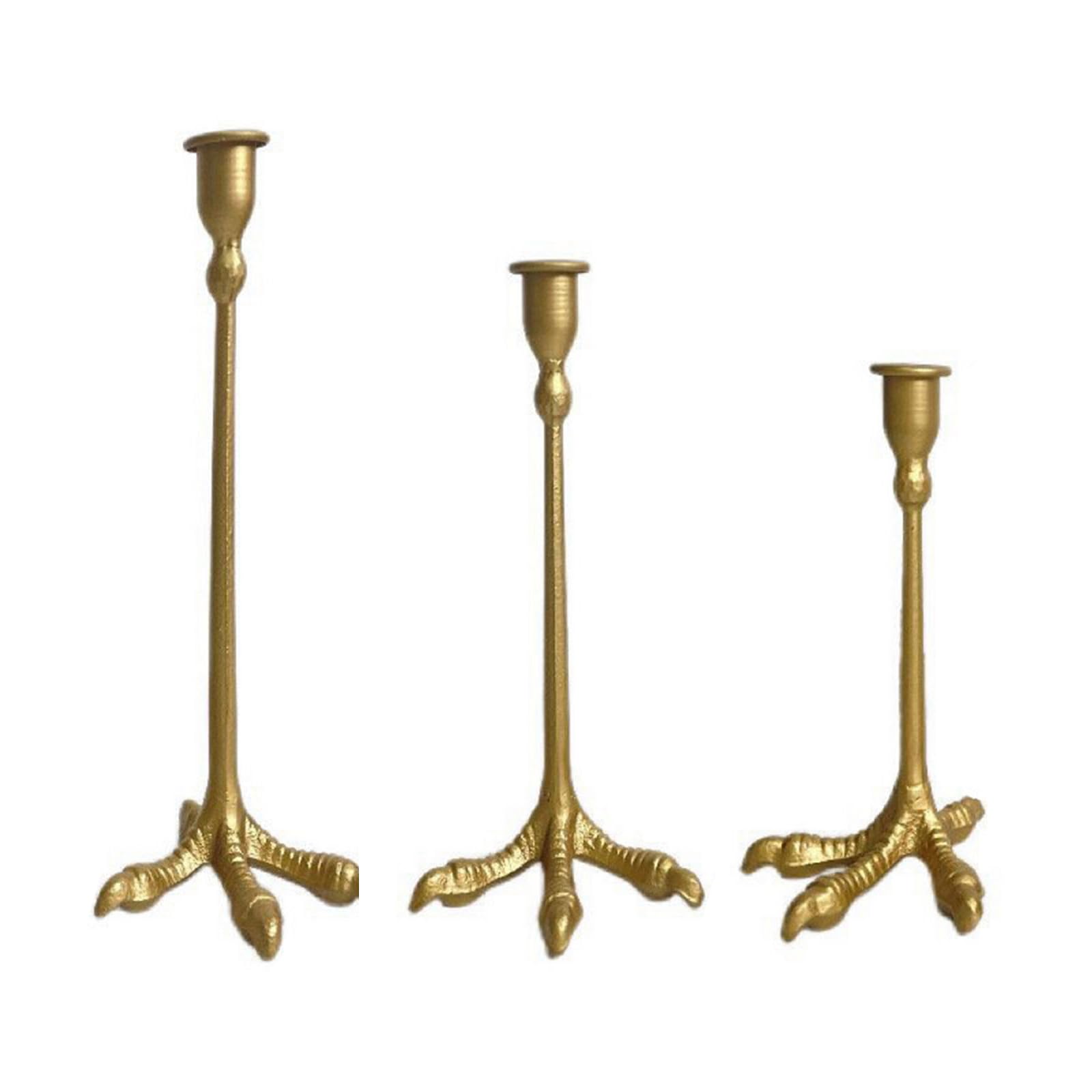 VIVIWI Vintages Metal Claws Candlestick Holder Tapers Candle Holder for Home Decoration and Dining Table Centerpieces