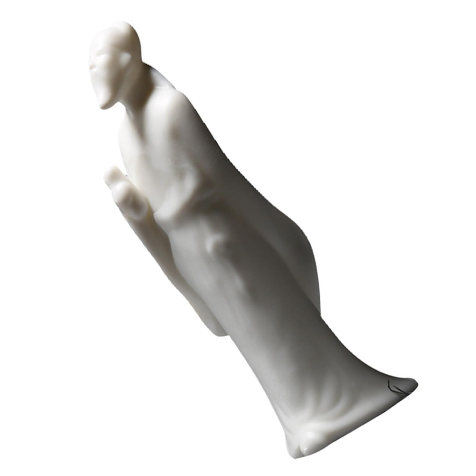 ULTECHNOVO 3 Pièces Ornements de poupée en céramique décor de Mousse décoration d'intérieur Aquarium décor de Figurines déco Asiatique pour la Maison Porcelaine Blanche