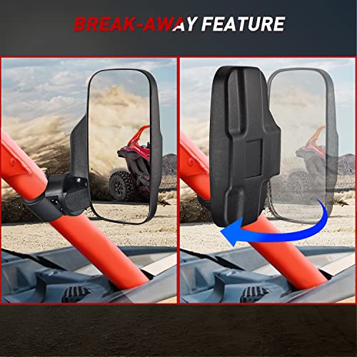 Image of Frokom UTV Rearview Side Mirrors And Center Mirror fit 1.6 inch to 2 inch Roll Bar Cage,Adjustable UTV mirrors Compatible with Polaris RZR, Yamaha Rhino Kawasaki Honda Pioneer Talon Arctic Cat