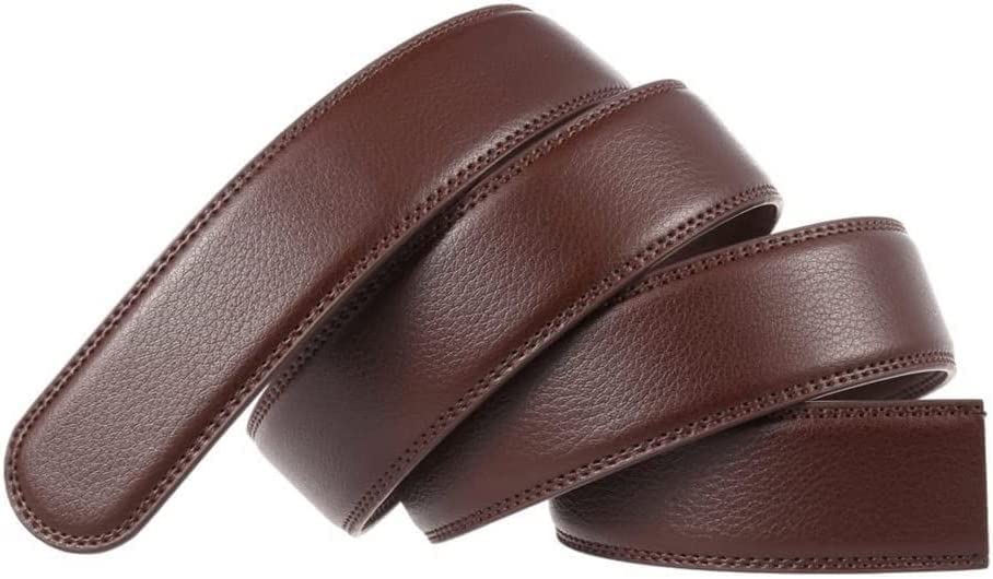 Men Genuine Leather Dress Belt with Single Prong Buckle,Strap Male Formal Style3