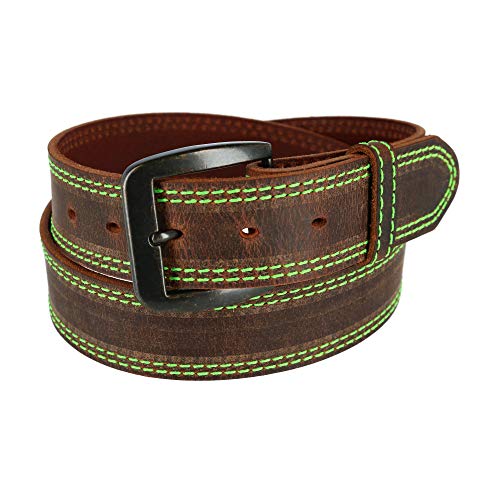 3D 1 1/2" Brown Men's Western Basic Belt #TOP1