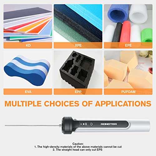 RONGTER 4 in 1 Hot Wire Electric Foam Cutter Kit, Styrofoam Cutting Tool 15W/ 6V with Case, Heated Foam Carving Knife Kit (Toolbox White) - Image 5