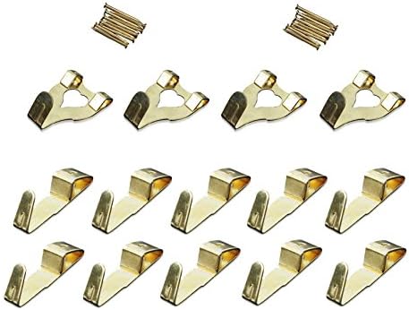 Picture Hanging Kit Includes Heavy Duty Hooks, Frame Hanger and Nails for Wall Mounting, Holds 10-75 lbs Ideal for Hanging Clock Paintings Artwork Photos Mirrors Canvas ext