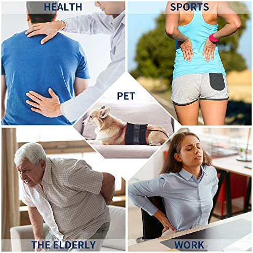 Dgqy Large Red Infrared Light Therapy Belt Device For Body Waist Back Shoulder Pain Relief Wrap Fda Cleared Panels Home Use Pad For Thighs Joints Muscle Relaxation Father's Day Gift (Black) #TOP3