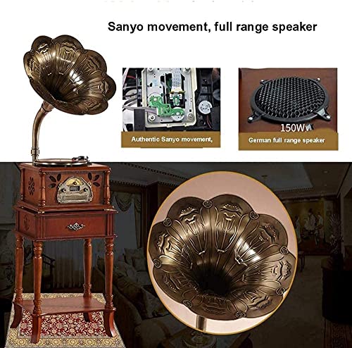 AURADO Tourne-Disque Vintage Platine Gramophone Haut-Parleur Bluetooth rétro avec Haut-parleurs sans Fil Lecteur CD… - Les Beatles, Paul McCartney, John Lennon, RIngo Starr, George Harrison AURADO Tourne-Disque Vintage Platine Gramophone Haut-Parleur Bluetooth rétro avec Haut-parleurs sans Fil Lecteur CD… – Image 4