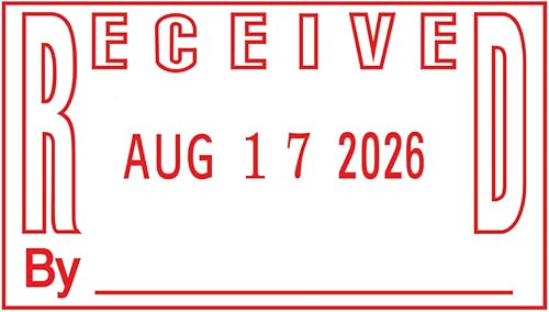 Miniatura 3 de 2000 PLUS 011092 ES Fecha, RECIBIDO + Fecha, 1 x 1 1316, Rojo