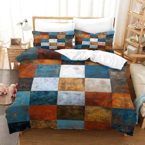 Housse de couette tracteurs bleus 3D pour la chambre des couples