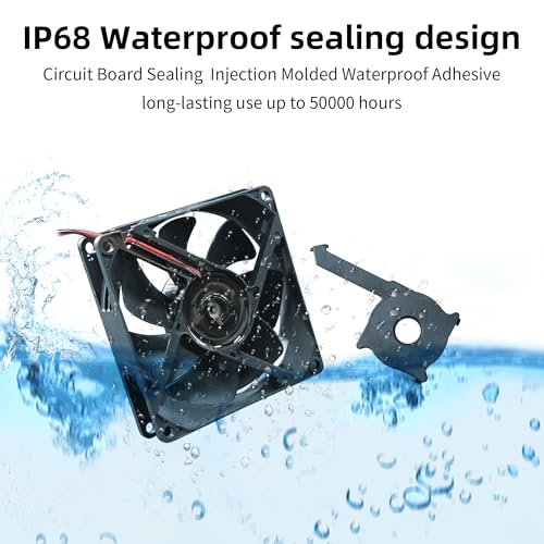 80mm IP68 Waterproof Dual Ball Fan