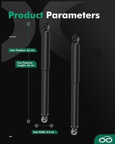 Miniatura 3 de SCITOO - Amortiguador trasero para Nissan se adapta a 2004 2005 2006 2007 2008 2009 2010 para Nissan Titan Shocks 345043 Struts - Juego de 2 piezas