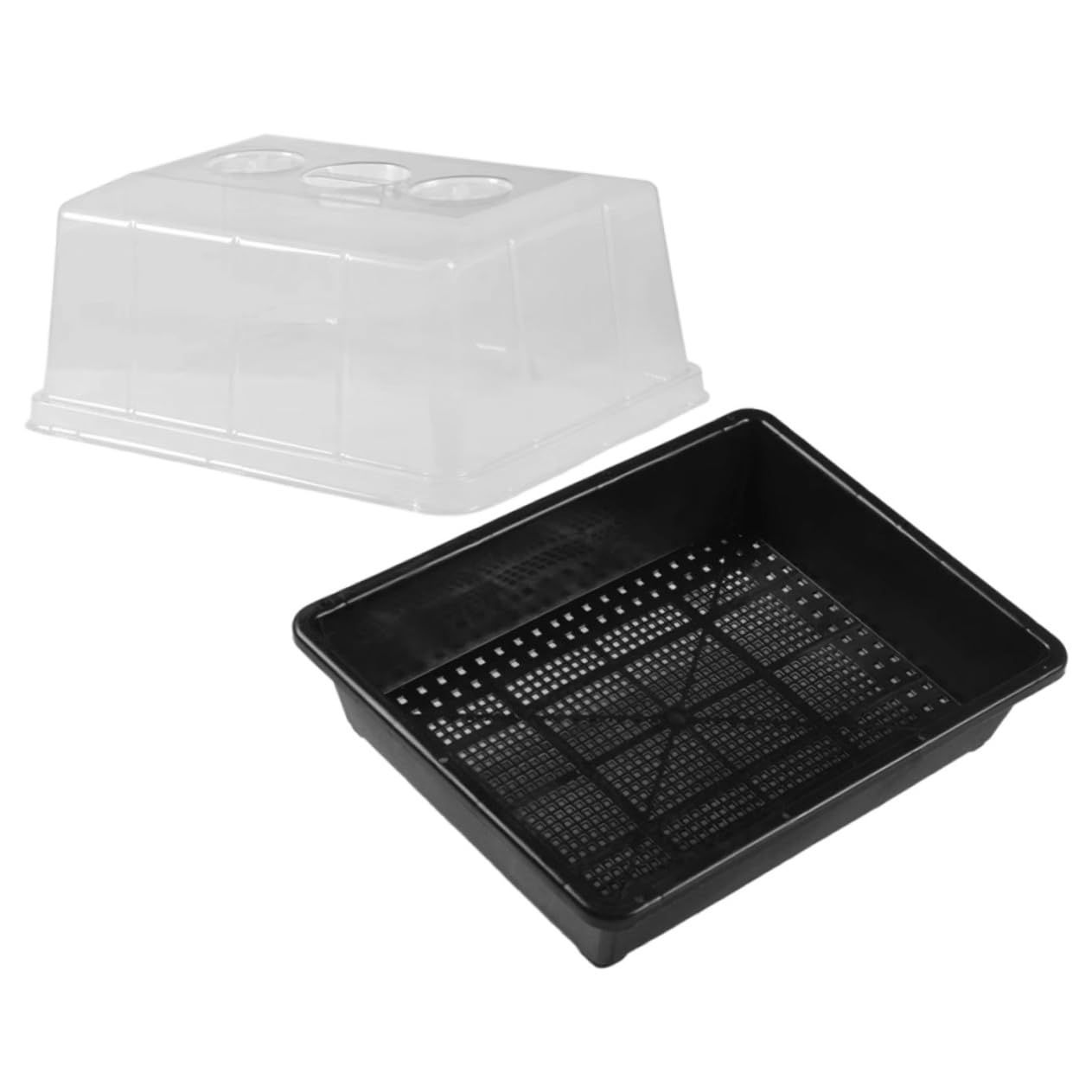 Mipcase Plateau de Semis de Jardin en Plastique avec Couvercle Surélevé