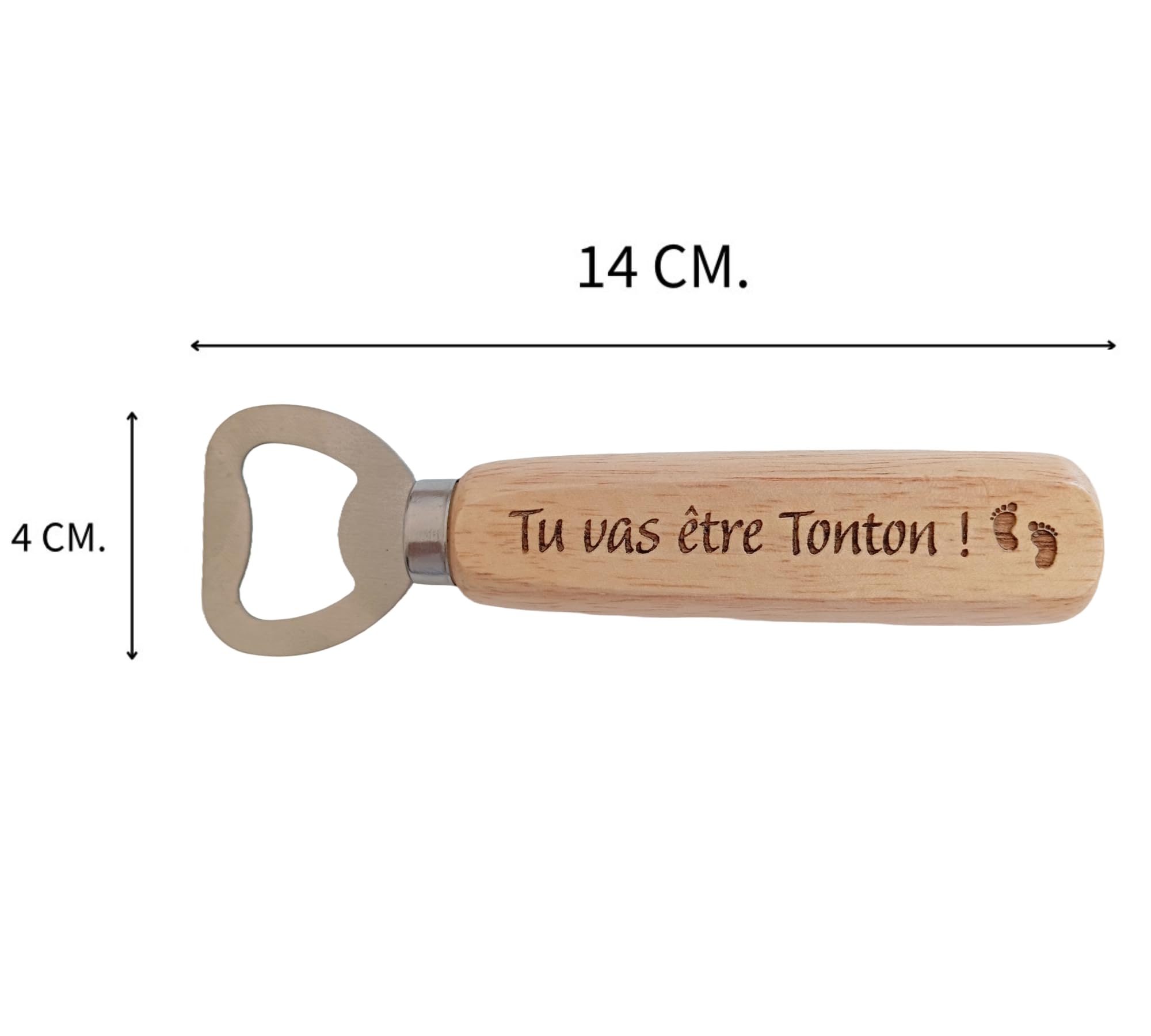 Porte-clés Gravé 'Tu Vas être Tonton' - Acier Inoxydable, Cadeau Annonce Grossesse, Anniversaire, Noël Pour Futur Tonton - 3