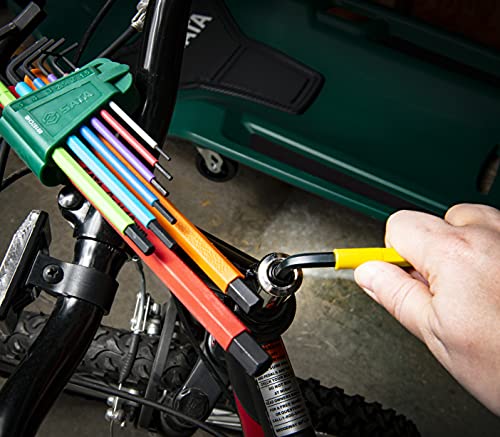 Sata 9pc Ball Point Color Series Black Oxide Hex Key Set, multicolor - Image 4