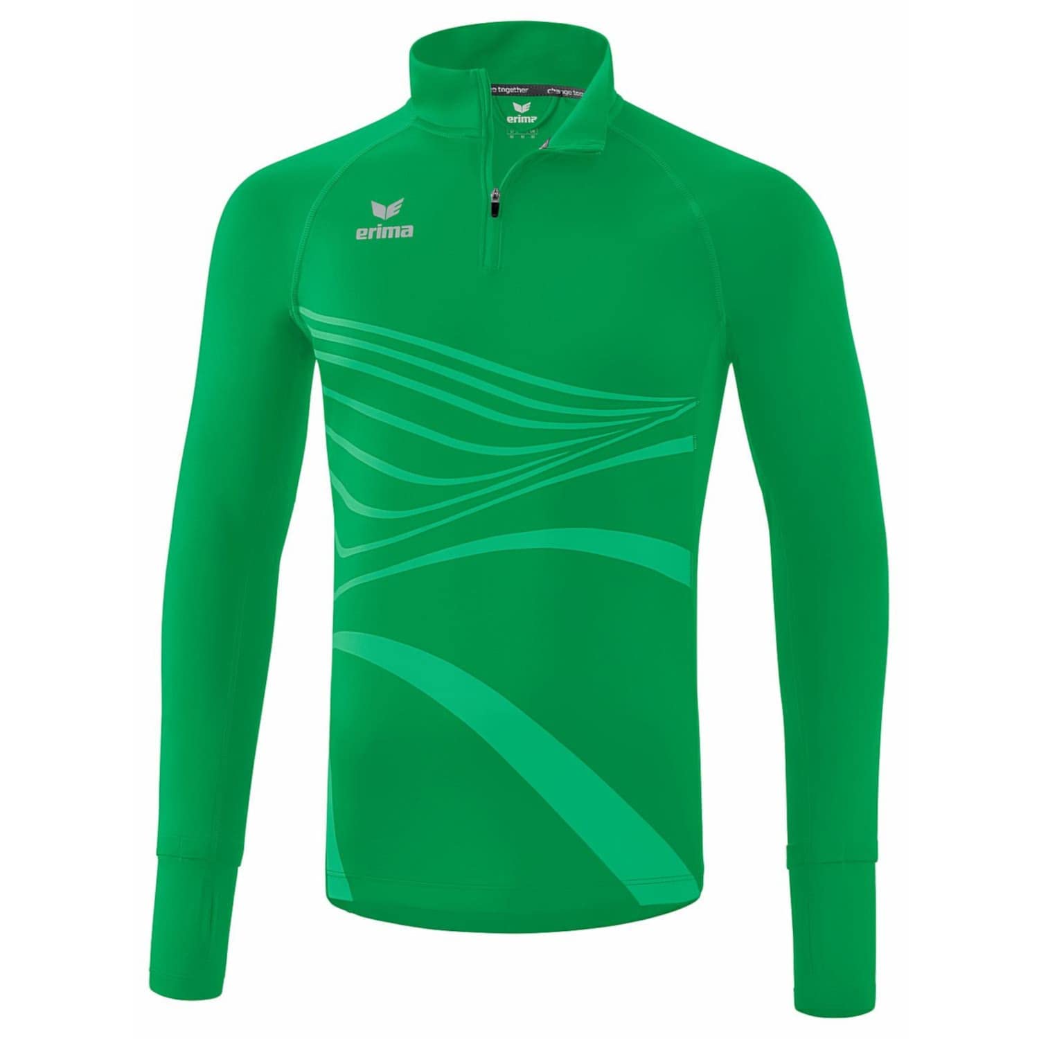 Erima Men's Racing 2.0 Long Sleeve, Emerald, L