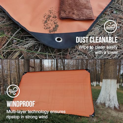 Image of LYN Heavy Duty Emergency Blanket Survival Gear Waterproof Insulated Blanket Emergency Tarp for Camping, Hiking, Bushcraft