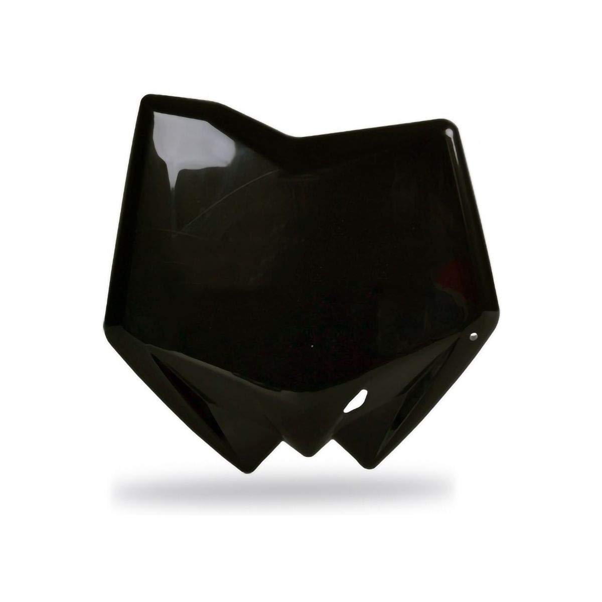 Polisport 8658200001 - Plaque d'immatriculation Avant réplique OEM en Plastique Brillant Durable et résistant Compatible avec Les Motos Husqvarna en Couleur Noir