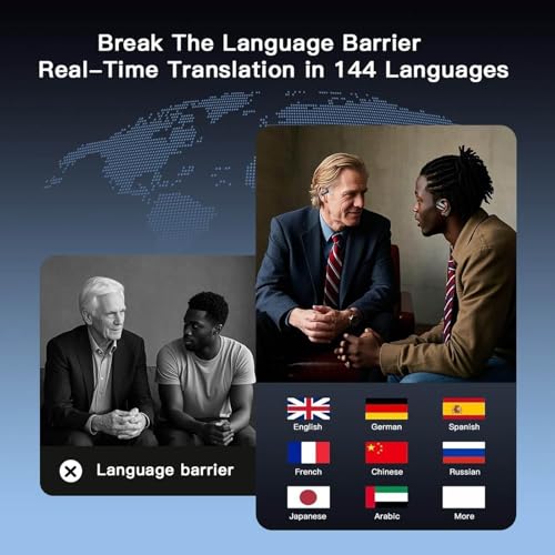 Écouteurs de traduction Bluetooth 5.4 finis les blocages de langue - 3