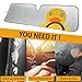 Windshield Sun Shade for Jeep Wrangler TJ JK JL & Gladiator JT 2/4 Door,Duck Sun Shade,Sunshade Windshield for Jeep Wrangler