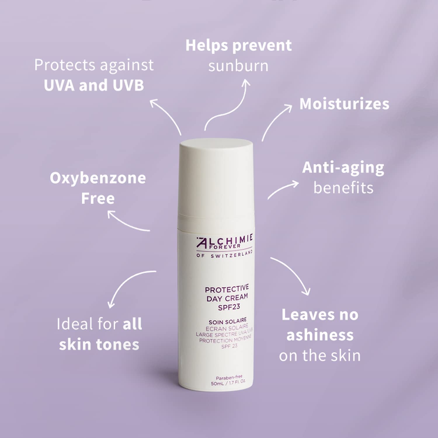 Alchimie Forever Creme de dia protetor FPS 23 | Sem benzeno, protege contra UVA e UVB e hidrata | 1,7 Fl Oz em promoção! Veja a oferta e mais achadinhos de Rosto 3 Hoje é o melhor dia para comprar Alchimie Forever Creme de dia protetor FPS 23 | Sem benzeno, protege contra UVA e UVB e hidrata | 1,7 Fl Oz com aquele preço maroto! Promoção! Aproveite a oferta! 3