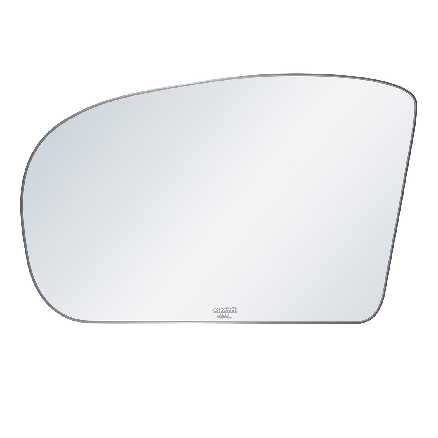 Rugged TUFF exactafit 8138L Driver Side Flat Mirror Glass Replacement Left Door Rear View Lens Compatible With Mercedes-Benz C E Class W203 W211 AMG Diagonal 7 Inch