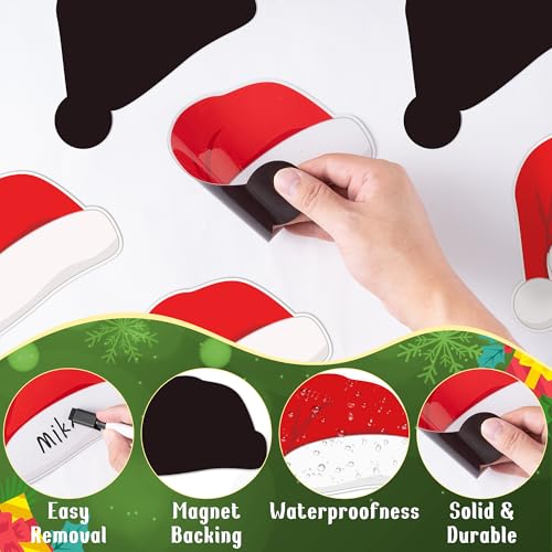 Set Imán Sombrero Santa 6 Piezas con Marcadores miniatura 2
