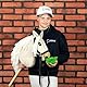 SKIPPI Hobby Horse Almond, Großes Steckenpferd A3, Halfter und Zügeln im Set, Hobby Horsing Pferd mit Zubehör, Ecru, Mandel, Hellbeiges Pferd