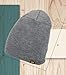 Lee Brand Unisex Cozy Wide Cuff Knit Fashion Beanie (Grey)