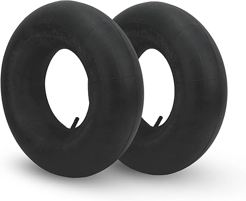 2 tubos interiores de neumáticos de 16 x 6.508.0, tubos interiores de neumáticos de césped con vástago de válvula recta TR13 de repuesto de goma