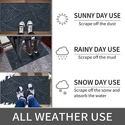 Yimobra Front Door Mat Outdoor Entrance, Heavy Duty 29.5 X 17 Inch Waterproof Patio Guard Doormat, Non-Slip Stain And Fade Resistant Shoe Scraper Indoor Outdoor Door Mat For Entryway thumb #7