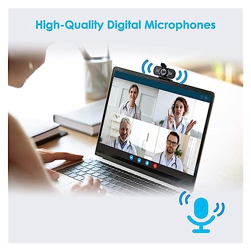 Webcam 1080P caméra Web Full HD USB avec micro pour PC de bureau - 3