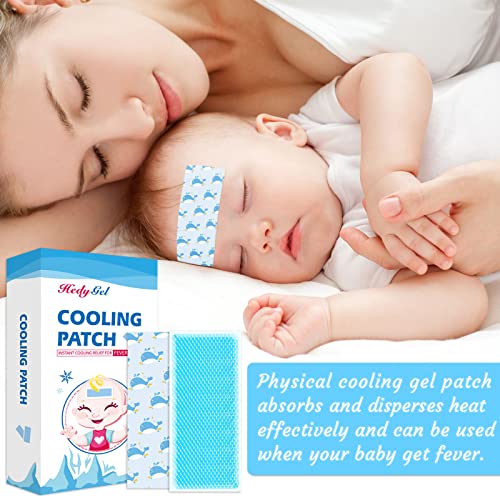 Atiming 8 Sheets Cooling Pads For Kids & Adult Fever Discomfort, Cooling Relief ,Soothe Headache ,Immediate Pain Relief,Fever Reducer (7.5*14.5*2.75Cm, 8) #TOP2
