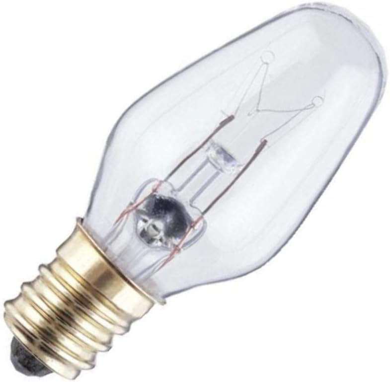 Westinghouse 0369100, 7 Watt, 120 Volt Clear Incandescent C7 Light Bulb, 3000 Hour 45 Lumen