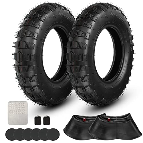 GREHUA 3.50-8 3.50x8 3.5-8 3.50 8 Inch Tire Inner Tube Compatible with Monkey Bike Z50 Z50A Z50R Z50RD MT1 Mini Trail MT50 Trailhopper Minibike c300 Power Wheelchair Wheelbarrow Trailer Scooter Parts