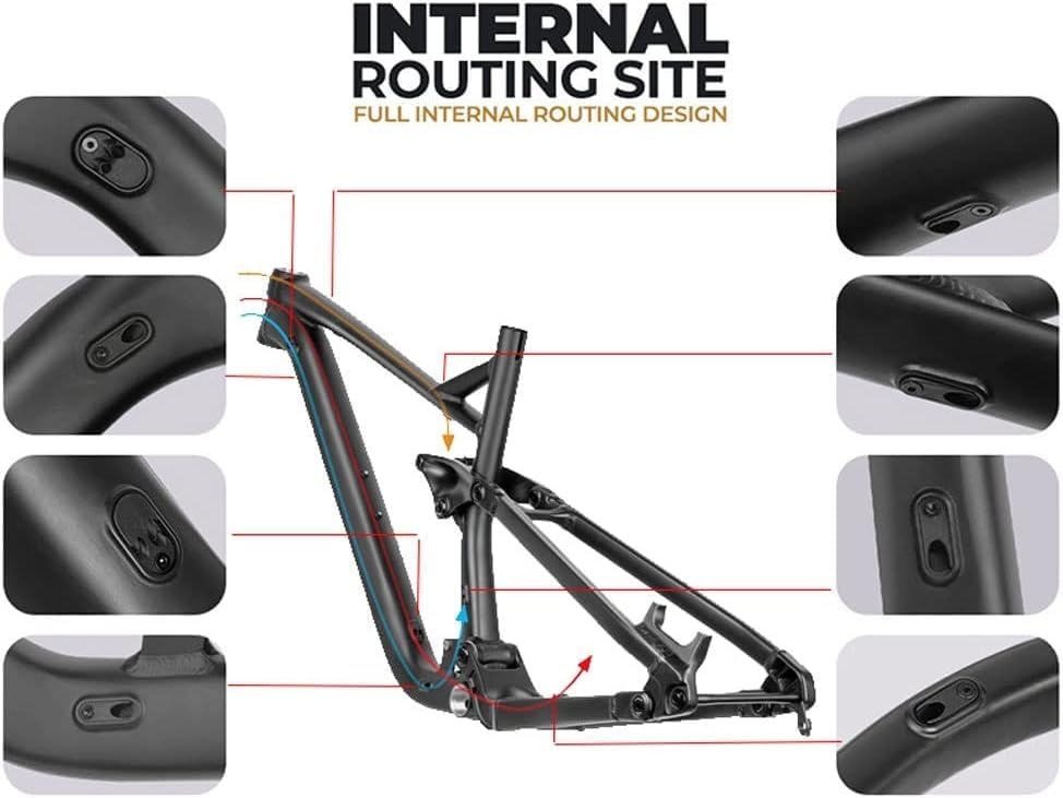 Mtbフレーム27.5/29erトレイルマウンテンバイクサスペンションフレーム17 【種々】 ''/19 ''アルミニウム合金ディスクブレーキ