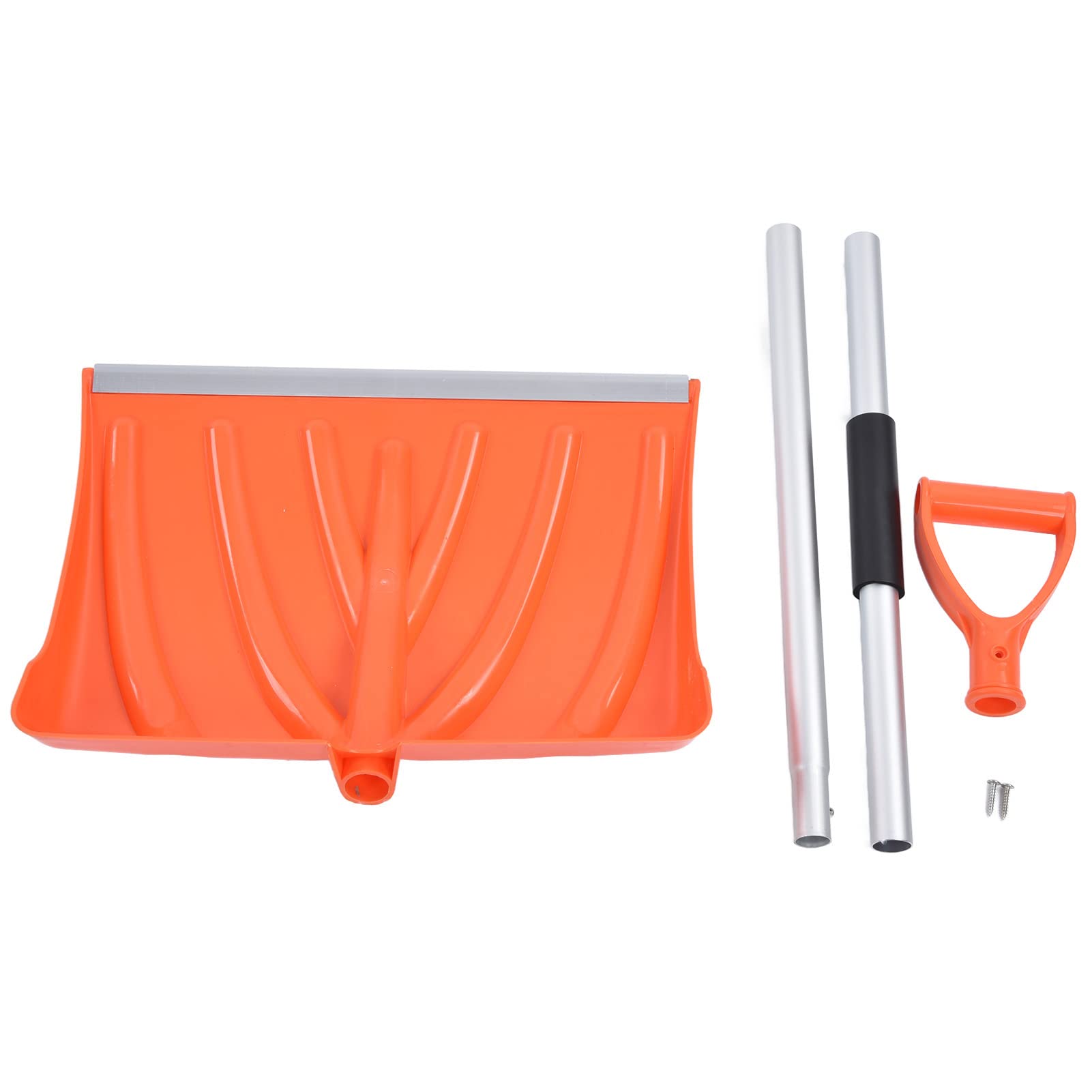 QANYEGN Detachable Snow Shovel, Large Capacity Snow Pusher with D Shaped Handle, Assemble Shovelling Tool for Driveway and Garden