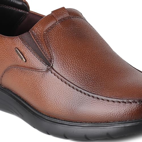 Image of Red Chief Genuine Leather Formal Slip On for Men | Pull-On Shoes for Men | RC3977LR