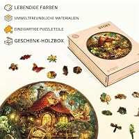 WOODBESTS Holzpuzzles für Erwachsene - Verzaubertes Waldhaus – Ansicht 6