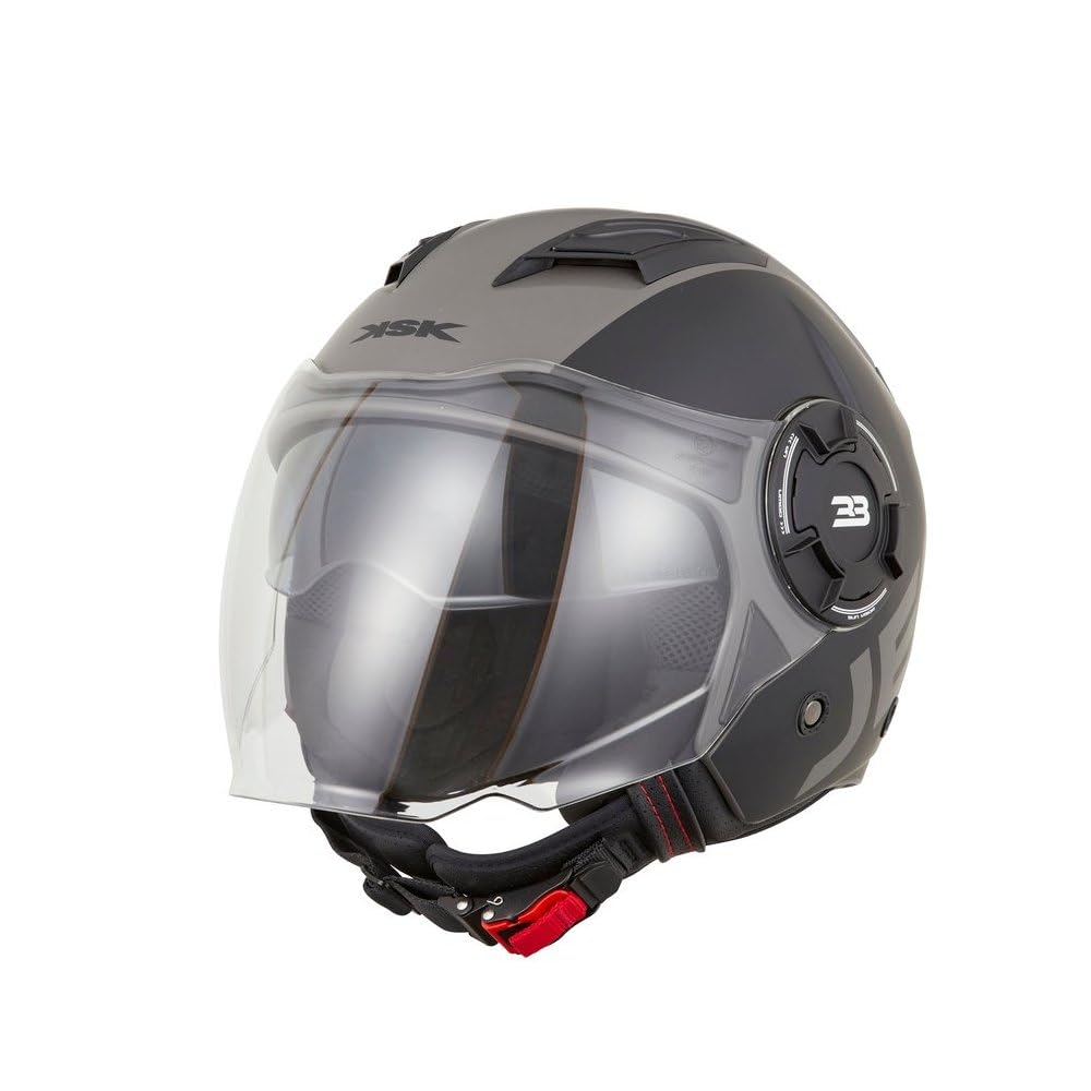 KSK Casque Jet DS 33 BLACK Bleu