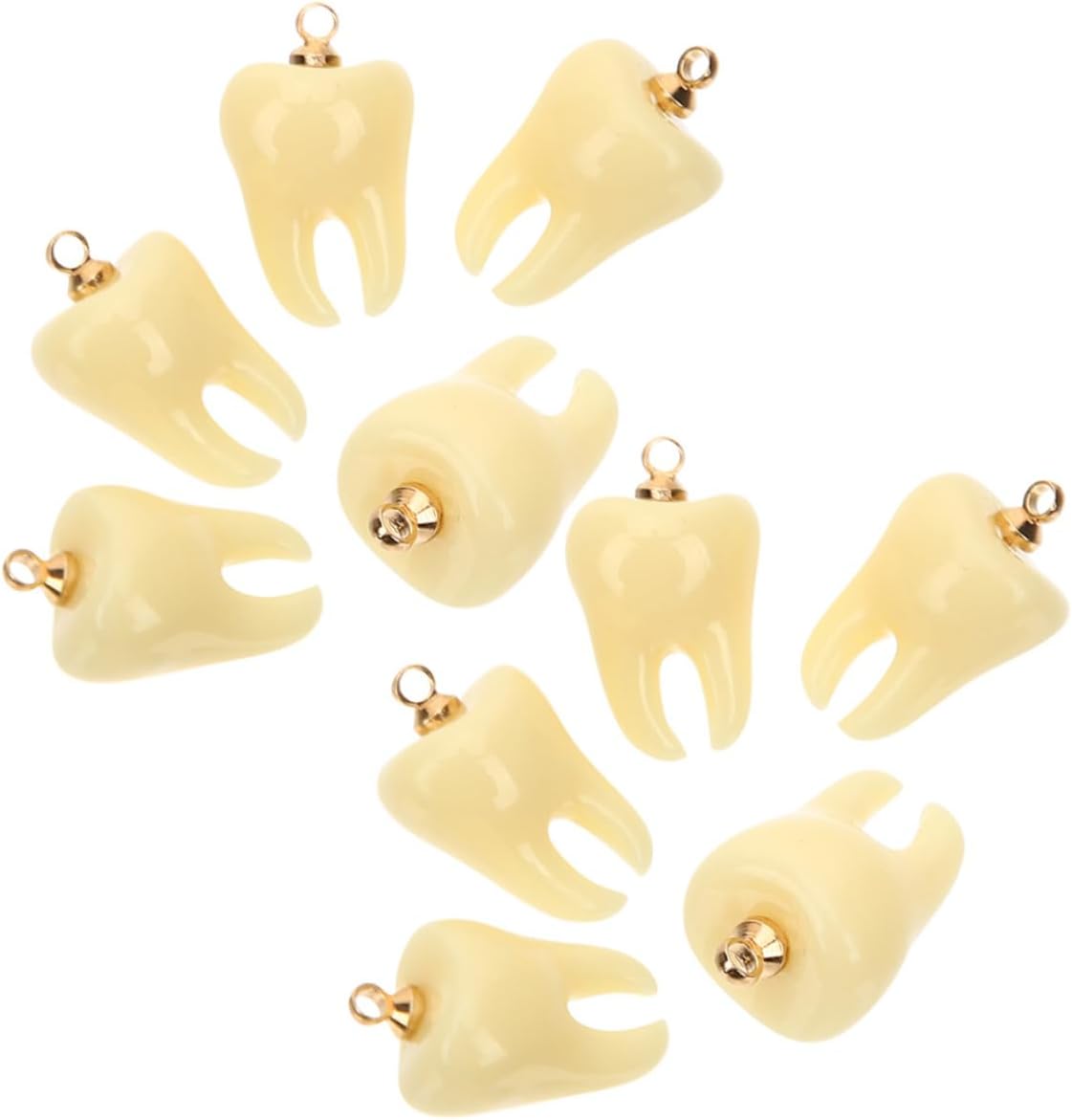 30Pcs Resin Tooth Charms for Jewelry Making Funny Teeth Pendants for Diy Necklaces Bracelets Earrings Keychains Ornaments for Party Favors and Crafts - Image 8
