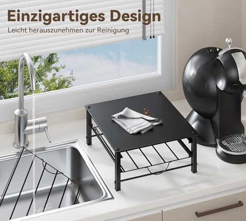 HFHOME Kapselhalter für Dolce Gusto 60 Kaffeekapseln Aufbewahrung, 2 Leise Metall Kapselschublade mit Rutschfeste Füße… – Ansicht 6