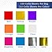 FIESTA WRAPS 120 Cellophane Sheets 8x8 in (10 Colors Silver & Gold Included) - Colored Cellophane Paper - Transparent Paper for Crafts - Colored Saran Wrap - Cello Wrapping
