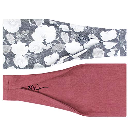 Image of Maven Thread Wide Workout Headbands for Women - Non-Slip Sweatbands for Gym, Running & Yoga