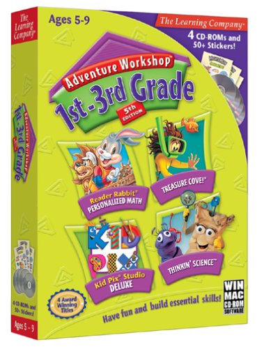 Image of Adventure Workshop: 1st-3rd Grade, 5th Edition (Reader Rabbit Personalized Math / Treasure Cove! / Kid Pix Studio Deluxe / Thinkin' Science)
