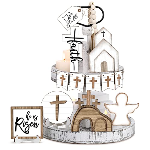 Jetec 12 Pcs Christian Easter Decor He Is Risen...