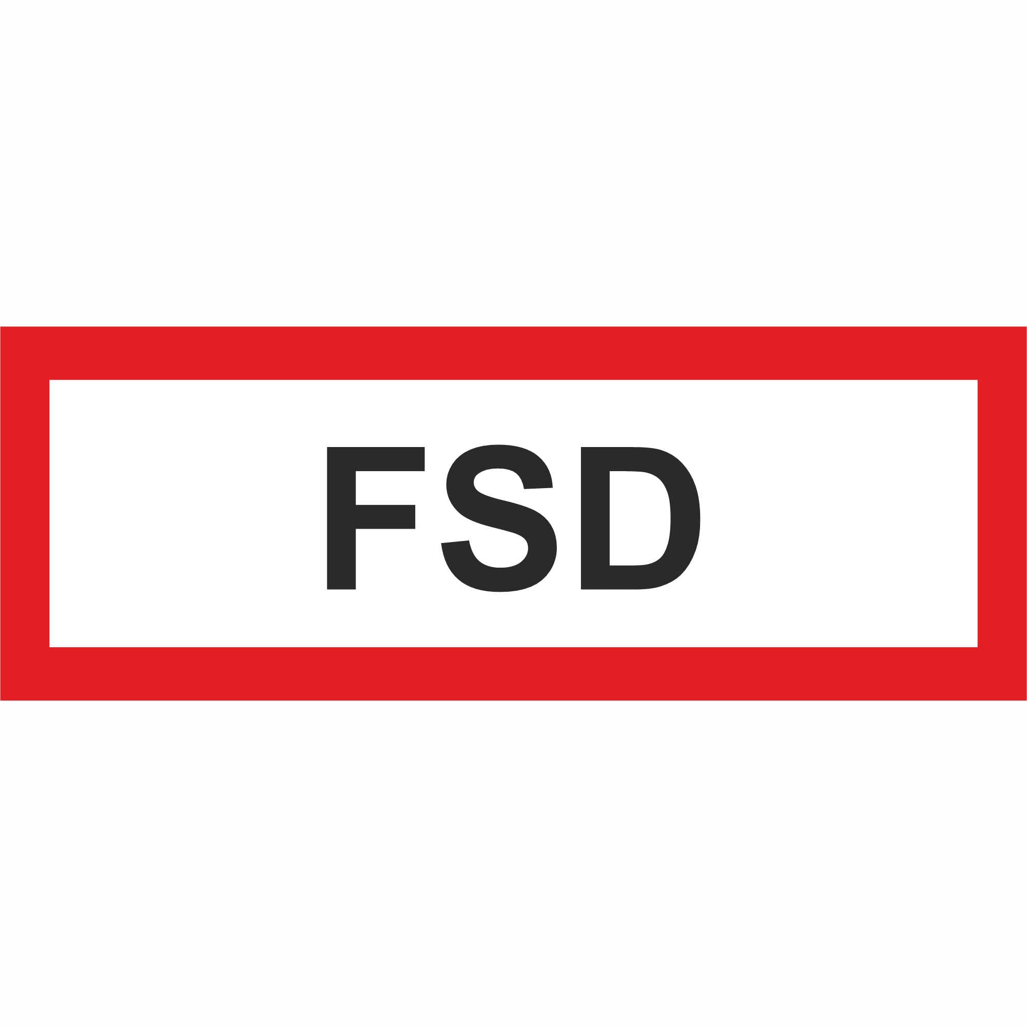 Cartello Antincendio Accesso Vigili Del Fuoco – Pittogramma In Alluminio Dibond 29,7x10,5 Cm - 2