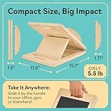 Slant Board with 6 Incline Angles - Transforms Into a Balance Board - Premium Calf Stretcher and Wobble Board for Effective Calf Stretching and Squats - Image 7