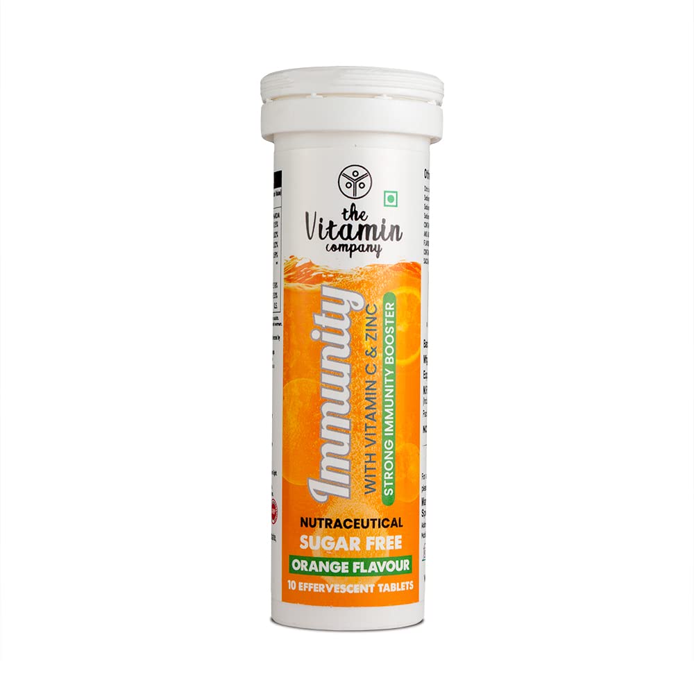 The Vitamin Company - Immunity 1000 mg, with Vitamin C & Zinc, Stronger Immunity, Antioxidant & Skin Care, Effervescent Tablets, Orange Flavour (10, 10.00) (B0BDVKNQW1) Amazon Price History, Amazon Price Tracker