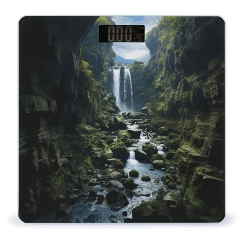 Báscula Digital de Baño Waterfall Cliff con Cinta Métrica miniatura 1