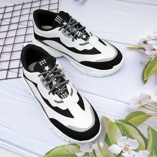 Image of SUSON Women's Synthetic Leather Sneakers Shoes